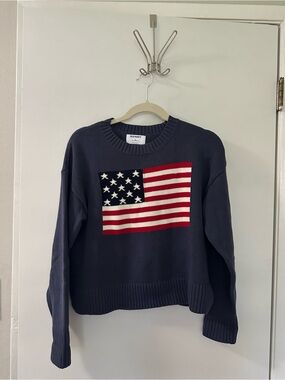 Old Navy Flag Crewneck Sweater 100% cotton